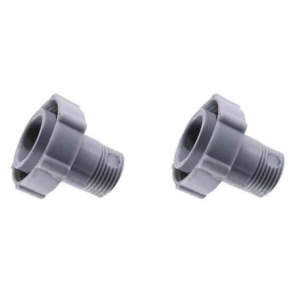 2X Pool Afløbsfitting Forbinder Passer til Bestway Coleman Pool Afløbsslangeforbinder P6D1420 til 1,5 tommer Poolrør