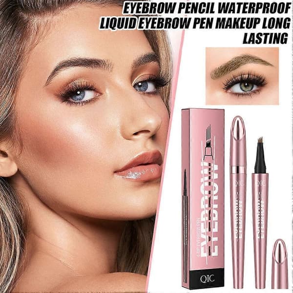 QIC 4-tupps Microblading Brynnpenn - Vanntett Langvarig for Naturlige Bryn 2