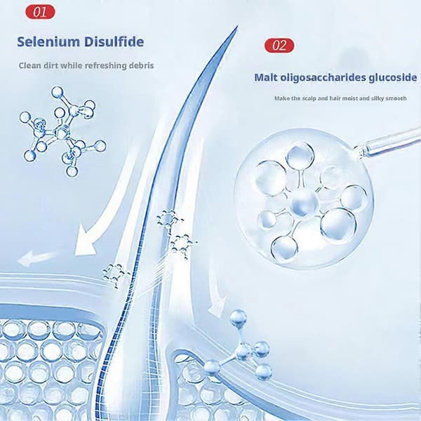 Anti-skælshampoo 300ml Tør hovedbund Selensulfid anti-skælshampoo