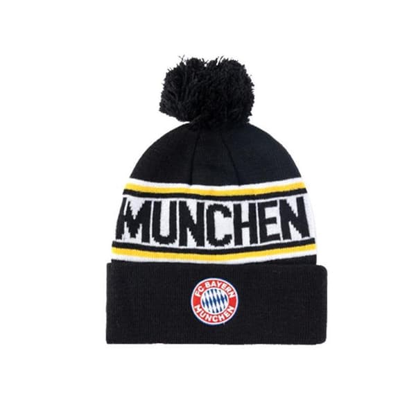 FC Bayern München Strikket Vinterlue Bayern Black