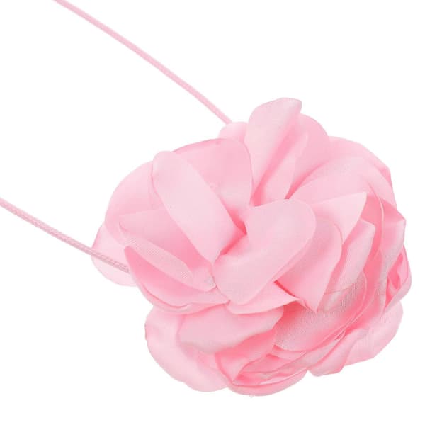Blomsterhalskæde Choker med blomsterkrave til kvinder 3 stk. lyserødt tilbehør
