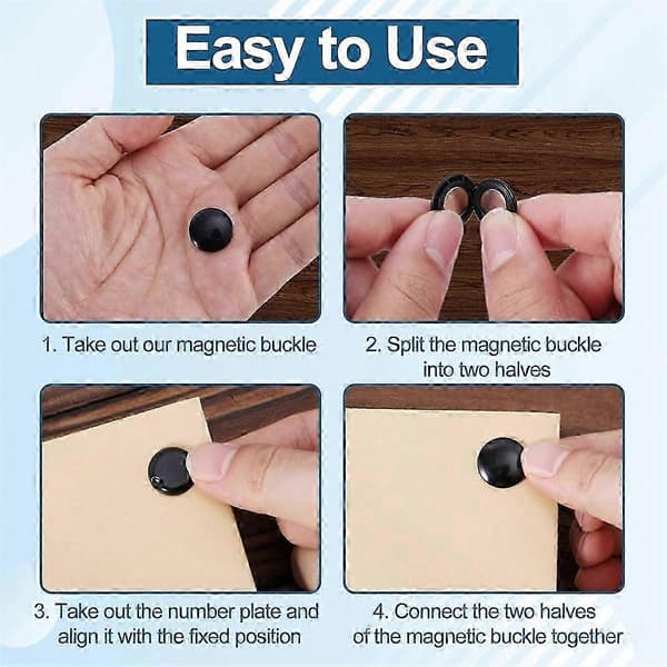 10 Par Magnetiske Løbe Startnummer Clips, Marathon Løbsnummer Holder Løbe Startnummer Spænder Fikseringssystem Rac