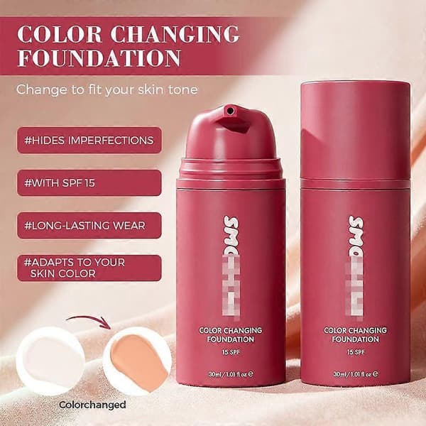 Smoo/che Farveskiftende Flydende Foundation 30ml