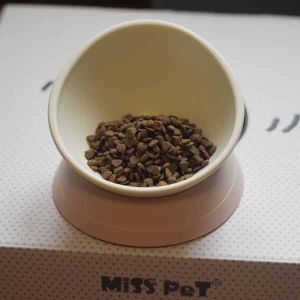 Dual-use Tilted Pet Bowl for Dogs and Cats