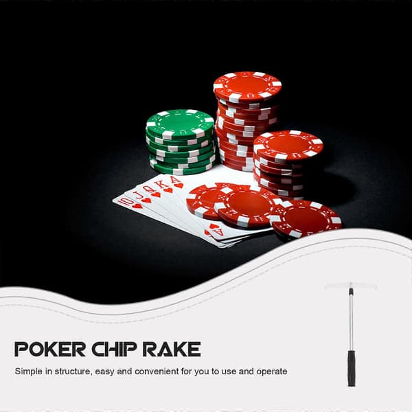 Poker Chip Push Chips Harrow Collector Teleskopisk Poker Chips Samlingsstav