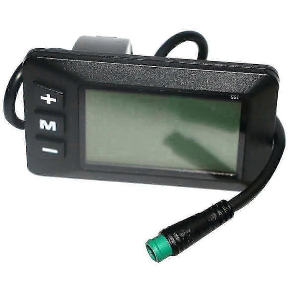 Display for G51 elsykkelkontroller vanntett 5Pin LCD Svart