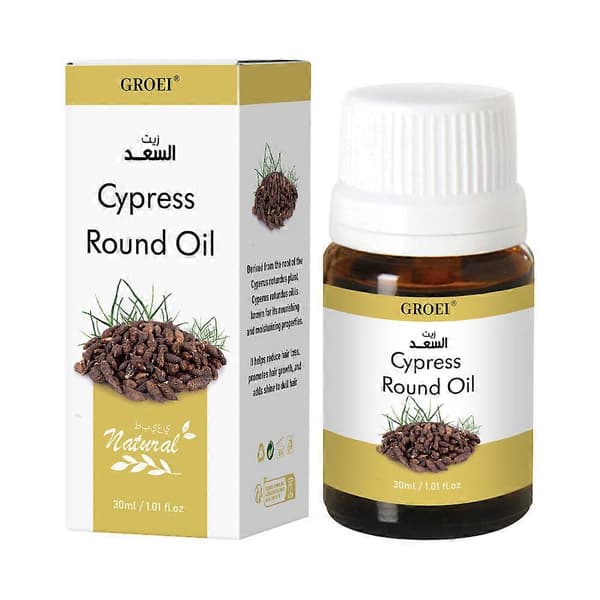 Cypress Round Oil til hårfjerning, reducerer uønsket hårvækst, reducerer kropshårvækst 30ml 1pc