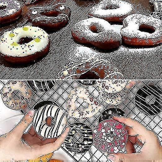 3-pak silikone bageplade doughnut maker forme, cupcake bageplade silikone muffin forme doughnut pande bagel fremstillingsform