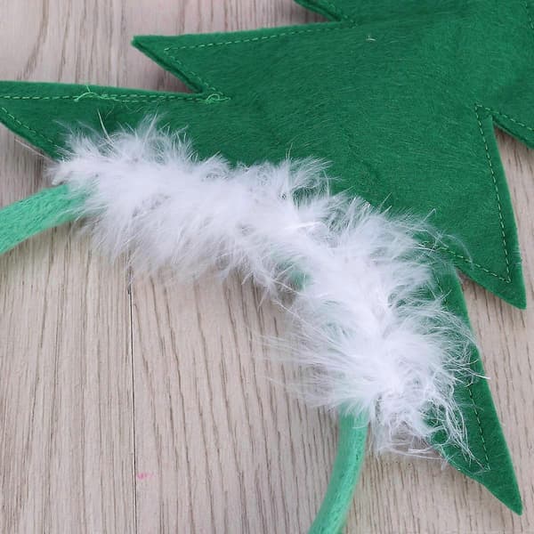 Julefest Juletræ Hårbånd til Børn 2 Stk Grønt Tilbehør