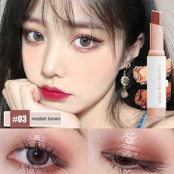 Tofarget øyenskyggestift Gradient øyenskygge HOT Shadow K9H4 Matt 3# reddish brown/2g