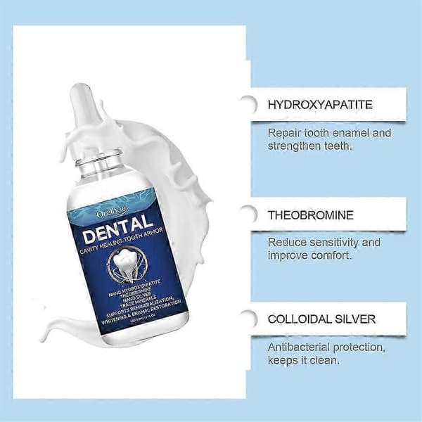 1-3x 60ml Tandvårdslösning Dentite Cavity Tooth Armor 2pcs
