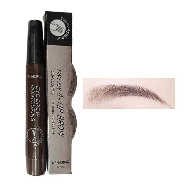 Microblading Tattoo Øyenbrynblekkpenn Langvarig Øyegaffelblyant Bryn P2N2 2 1pcs