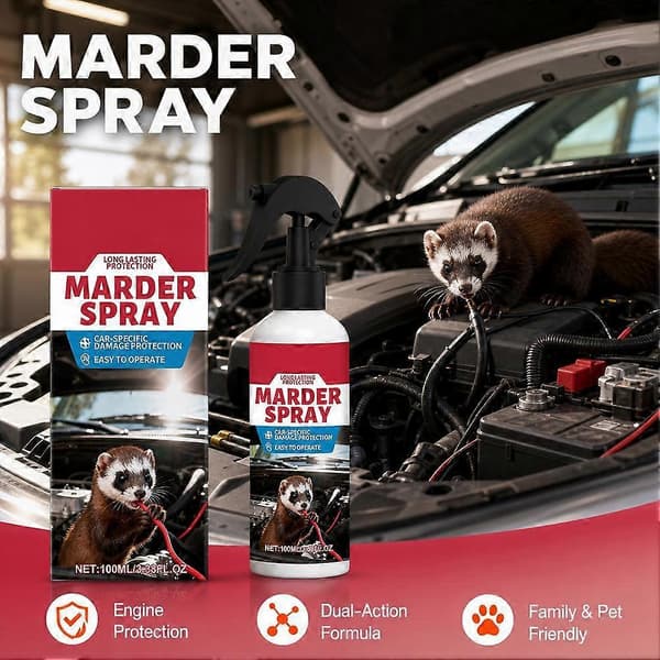 Marder Spray - Doftstörande Klar att Använda Mångsidig - Djuravvisande