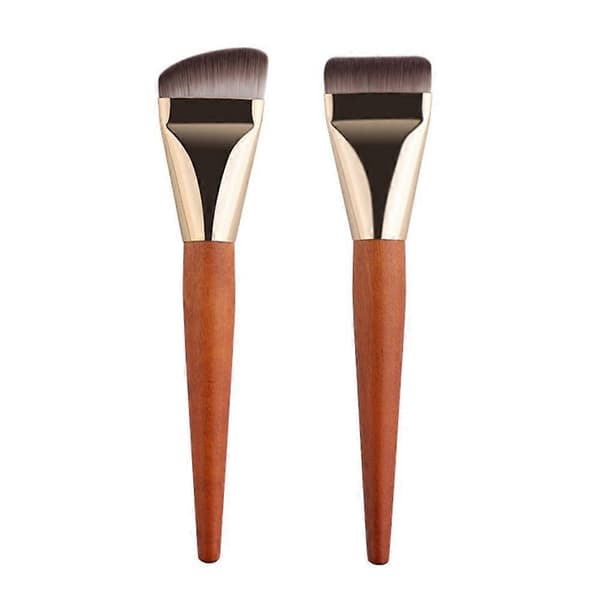 Flat Foundation Brush, Non Marking Liquid Foundation Makeup Brush Flat Head T5V9 Diagonal Head 1pcs