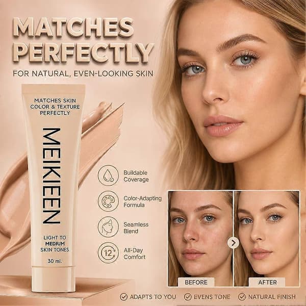 Matchar hudfärg och textur perfekt 30 ml färgskiftande foundation LB02 Medium