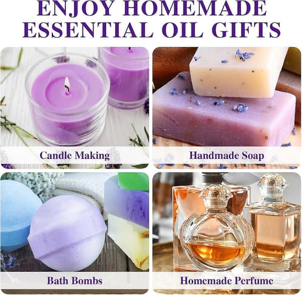 Eterisk lavendelmassageolja, 100 % naturlig aromaterapi eterisk olja för aromaterapi, diffusor, luftfuktare, djupt närande, idealisk för massage Lavender