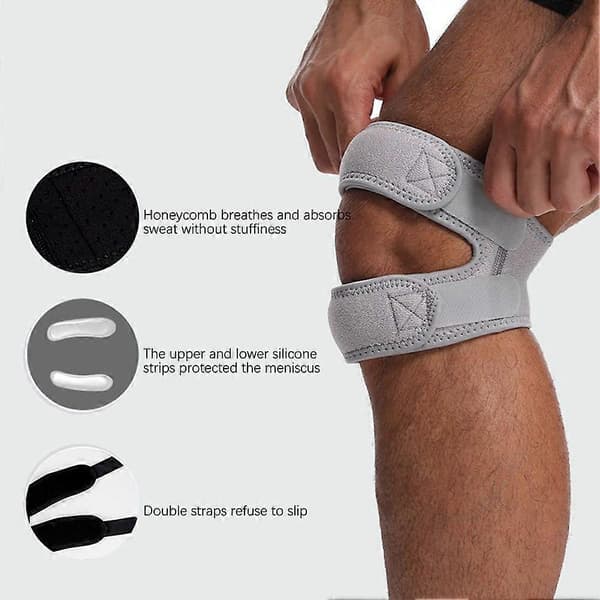 (Pink) Knee Brace with Patellar Tendon Support and Side Stabilizers - Decompression Strap for Pain Relief and Improved Knee Stability