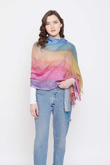 Mode Dame Silketørklæde Luksus Satin Sjal Wrap