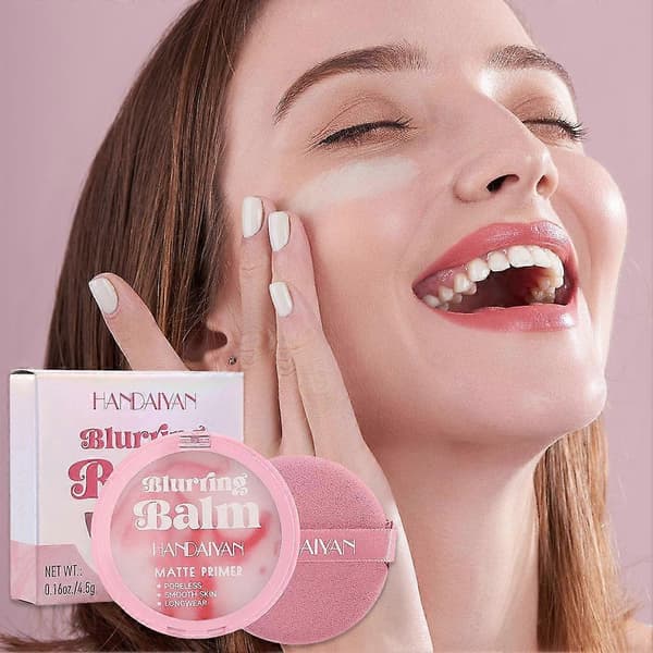 Icke-pulveriserat puder Matt concealer Makeup Setting Powder med puderpuff