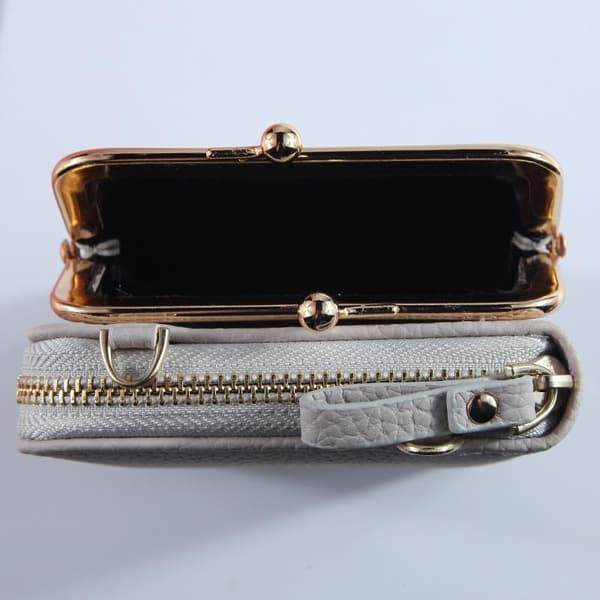 Mobile Phone Wallet Card Holder Bag with Shoulder Strap
