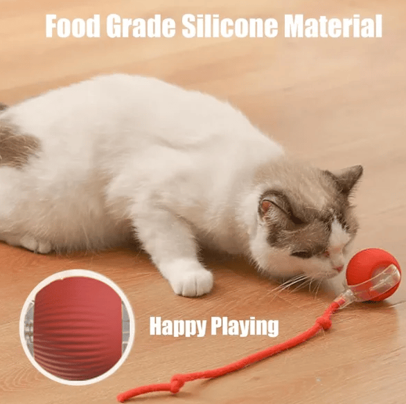 Rolling Ball for Dogs and Cats, Interactive Toy with 360° Intelligent Obstacle Avoidance, Green green
