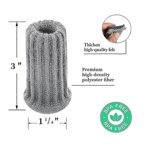 16-pack Stolsbensskydd Stickade Möbelstrumpor Grey