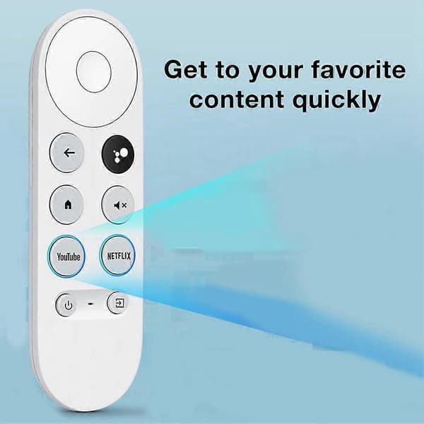 Bluetooth stemmefjernkontroll for Google HD/4K Snow Streaming Stick G9N9N fjernkontroll