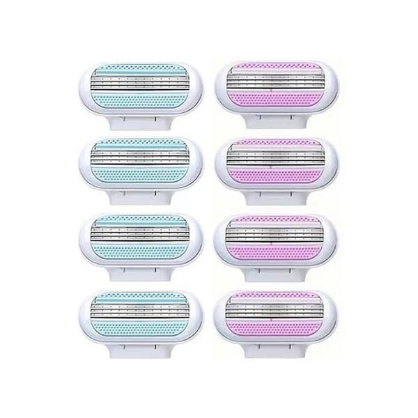 8-pak barberblade til kvinder - Kompatible med Gillette Venus Blue Blå