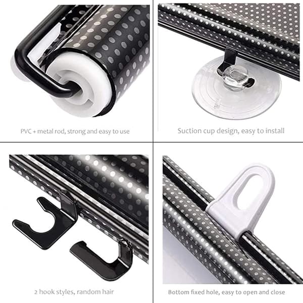 (40x60cm/16x24in) Sun Protection Suction Cup Roller Blind, No Drilling