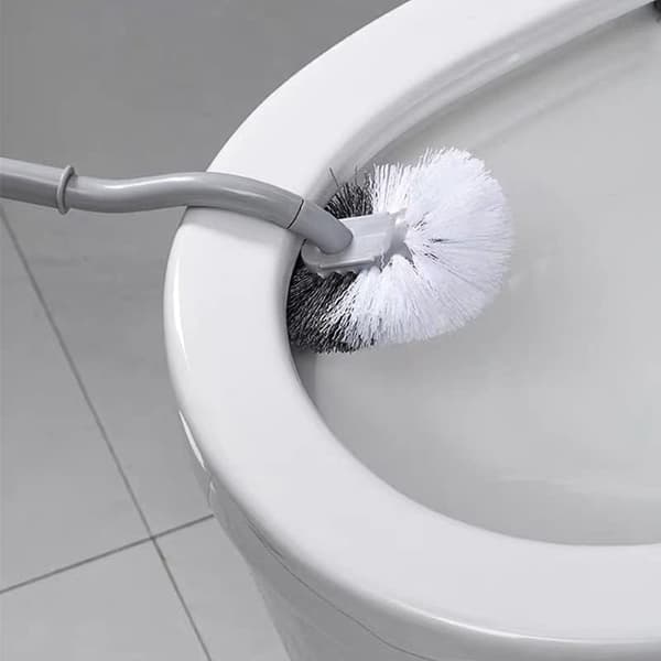 MH-2 Pack Slanted Toilet Brush with Curved Design for Deep Cleaning