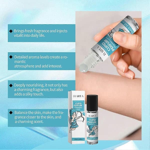 Cupid Parfymolja Roll-On 10ml Långvarig Närande Hud Silkeslen Känsla bule male