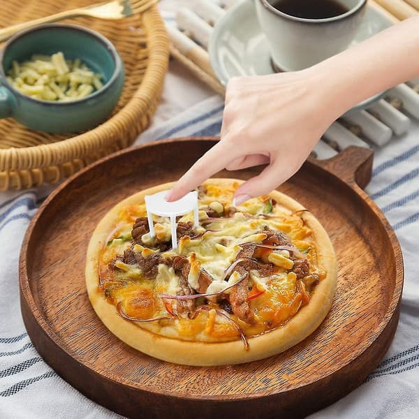 Pizzastöd i plast, pizzapaketering, triangulärt stödfäste, 100 stycken 100PCS