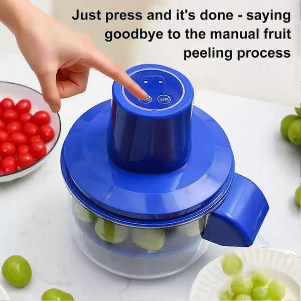 Automatic Potato Peeling Machine, Electric Garlic Peeler, Rechargeable Cordless, Small Fruit and Vegetable Peeling Machine for Home Kitchen