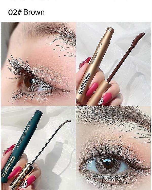 Farget Mascara Svart Vippe Vippeforlengelse Øyenvippebørste Skjønnhetssminke Langvarig S07 Slim-Blue