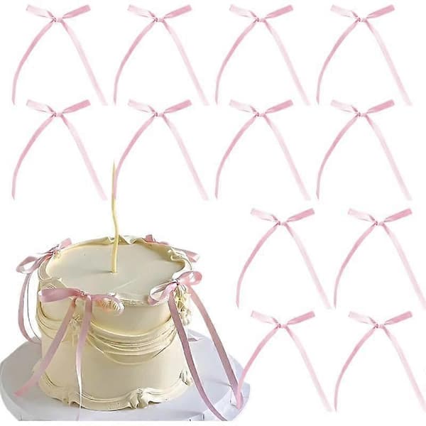 30 stk Kakestrikker Sløyfer Dekor 15cm DIY Dekor Polyester Bursdag Bryllup M8S6