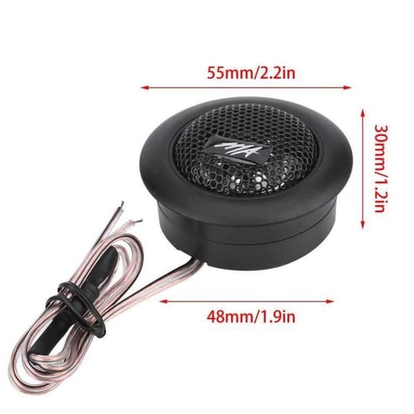 Par Bil 12V 150W Mini Superkraftfull Högljudd Dome Diskanthögtalare Horn