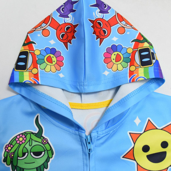 Sprunki Incredibox Rhythm Box Mellanstor till Stor Barnkläder Zip Hoodie Jacka style2 110
