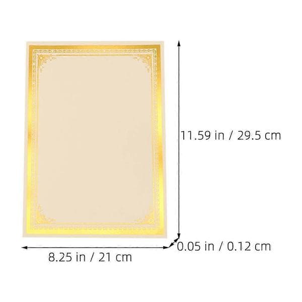 12 ark certifikatpapper diplomcertifikatpapper utskrivbart tomt papper liner tomt certifikat