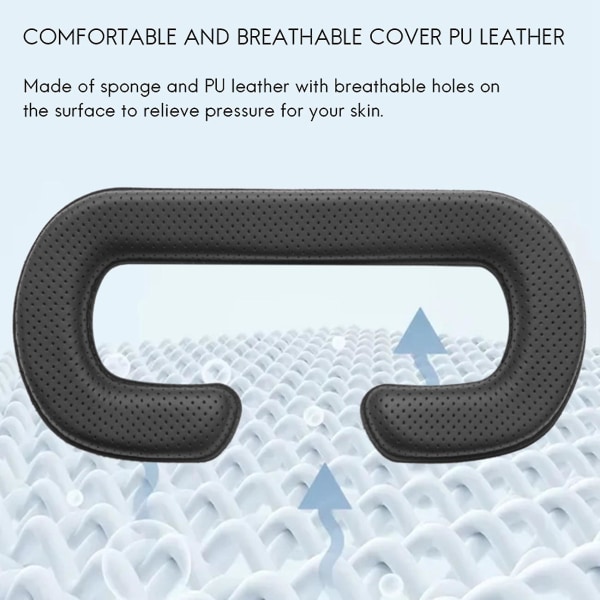 Til HTC Vive Cover Pu Læder, skum Til HTC Vive Headset Vr Face Pude Cover Bundle, let at rengøre