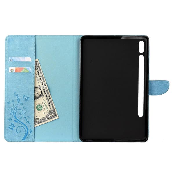 Læderetui til Galaxy Tab S8/ Tab S7 T870/ T875 Blue