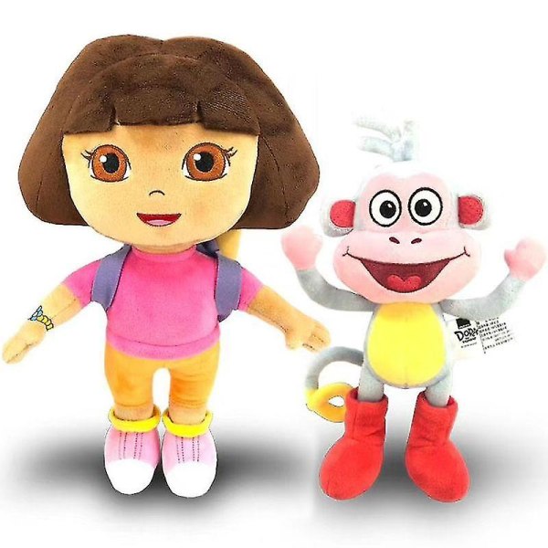 Dora Utforskaren Boots Swiper Cartoon Plysch mjuk stoppad docka, leksak, barn-i D-tico-15cm