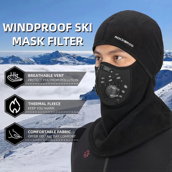 Skidmask Balaclava Vintermask för män Baclava Kallt väder Termisk
