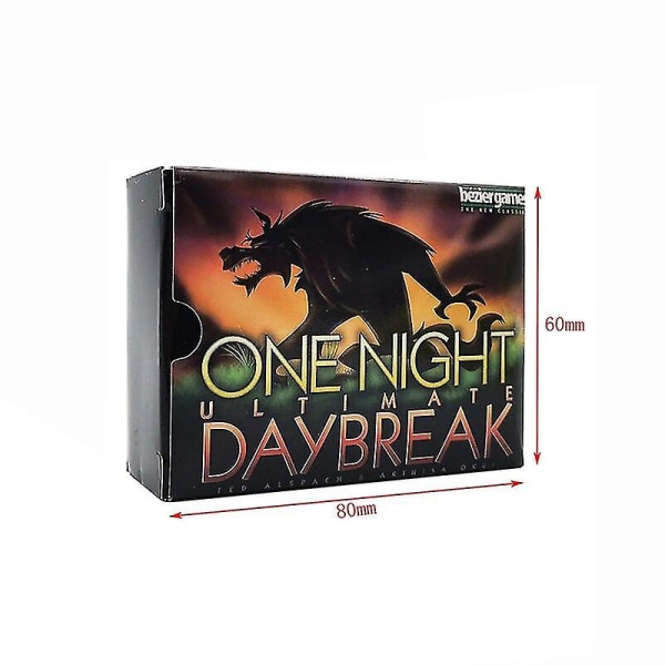 One Night Daybreak Ultimate Werewo -korttipeli. Peli Strategia-lautapeli - Koko perheen lautapeli 2-10 pelaajalle