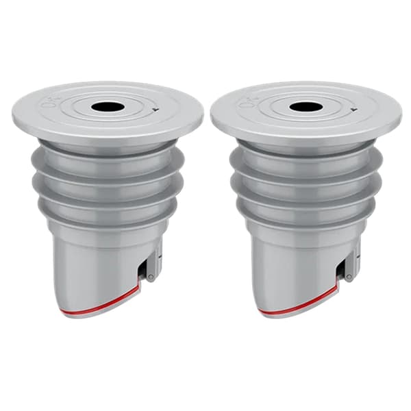1/2 stk. avløpsrør tetningsringer, multifunksjonelt luktfritt avløpsdeksel, for vaskerom 45 50mm 2pcs