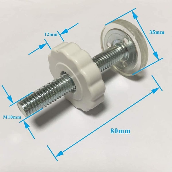 4 stk Pressure Baby Gates Gjengede Spindelstenger Walk Thru Gates Tilbehør Skruebolter Kit Fitting