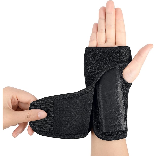Handledsstöd, justerbar ventilerande handledsrem Vändbar handledsstöd Handledsskydd för karpaltunnelsyndrom, artrit och tendinit (bl.