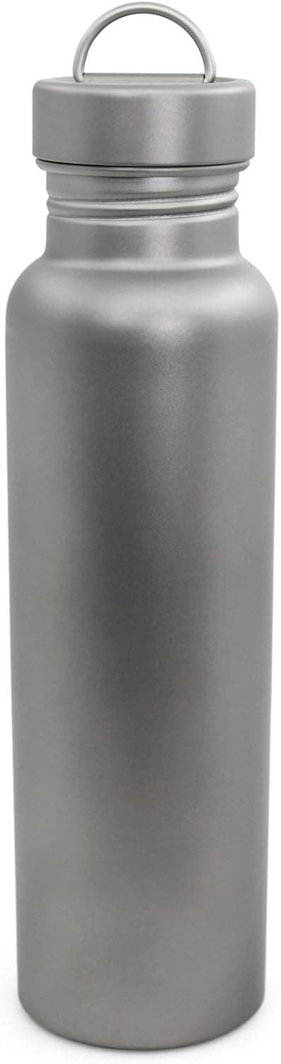 Titanium Vattenflaska 600ml/800ml Lättvikt för Utomhuscamping Vattenflaska