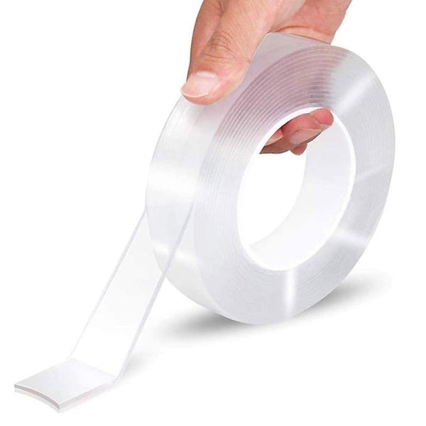 Dobbeltklæbende tape, nanotape, transparent magisk tape med høj viskositet, vandtæt akryl dobbeltklæbende tape