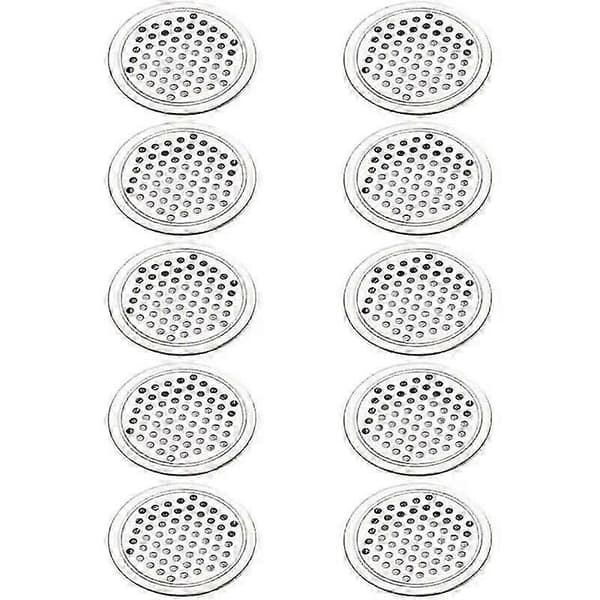 20 stk. rund ventilationsrist i rustfrit stål, ventilationsristdæksel, cirkel til skab, udstødningsluftventilation, udstødningsrist til sæt