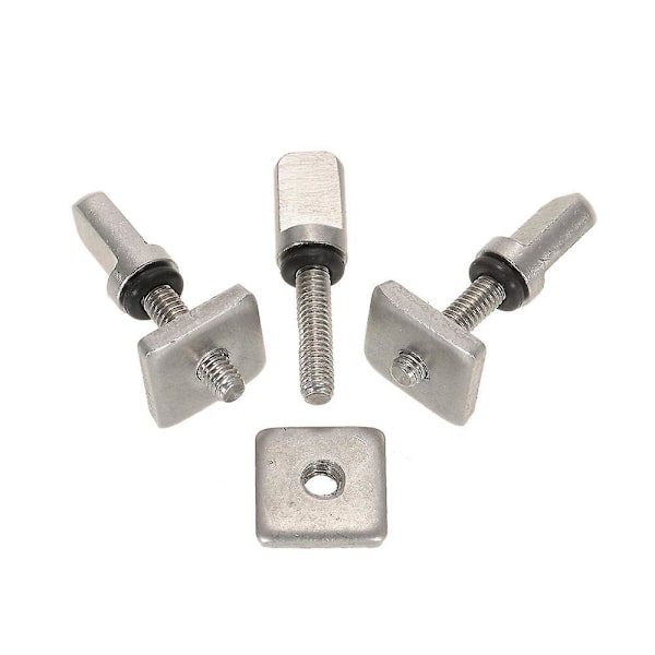 3 Surfboard Longboard Sliding Fin Screw & Fin Plate Replacement Kit för Stand Up Paddle Body Board